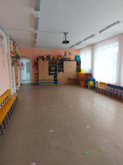Музыкально-физкультурный зал предназначен для проведения музыкальных и физкультурных занятий, праздников и развлечений для детей, в том числе детей с ограниченными возможностями здоровья, детей-инвалидов.